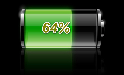 How to show battery charge in percent