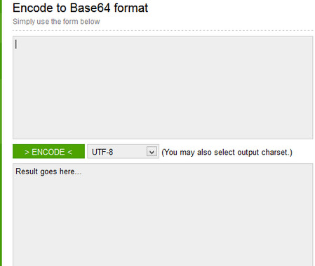 Encode to Base64 format