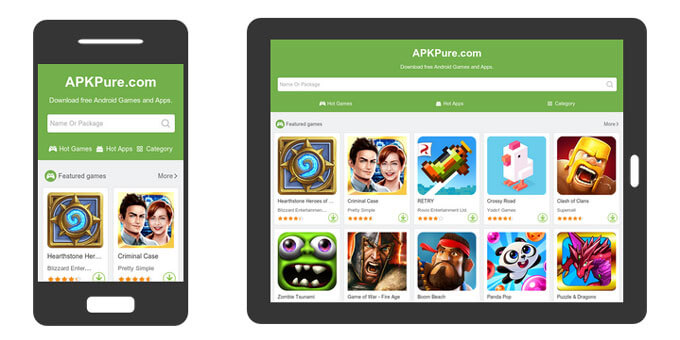 APKPure APK — замена маркета Google Play