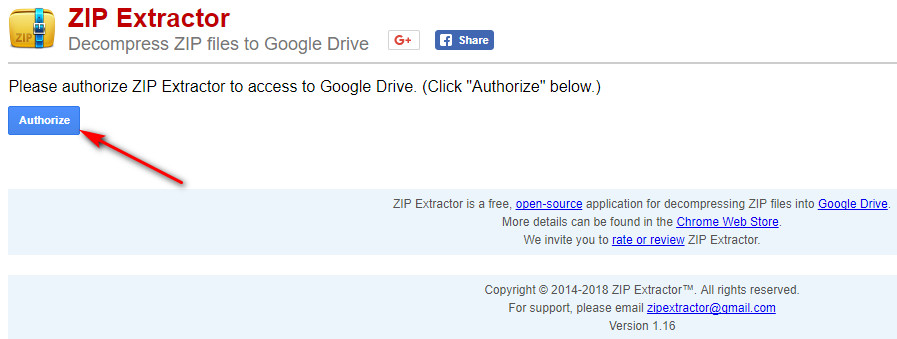 Распаковываем архивы формата zip на Google Drive