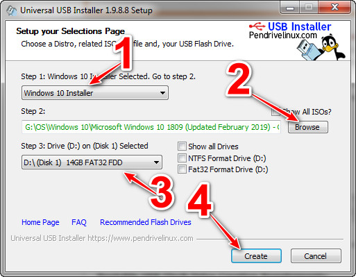 universal usb installer error syslinux