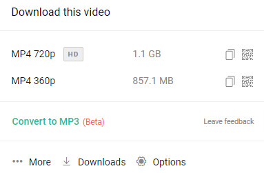 YouTube download for browser
