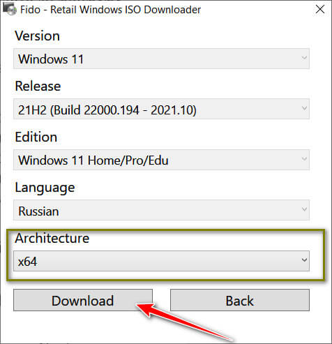 Script for downloading Windows images