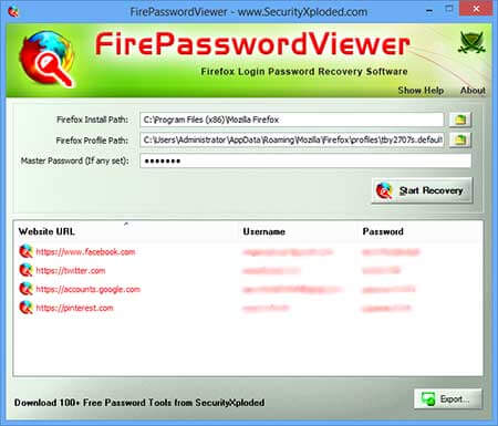 FirePasswordViewer