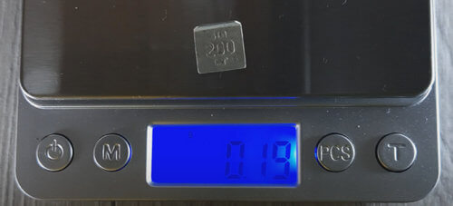 Electronic scales with a load of up to 500 grams