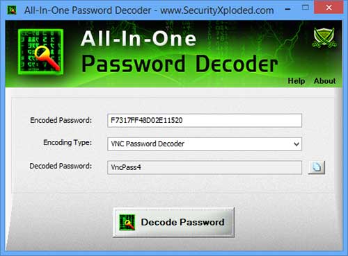 All-In-One Password Decoder