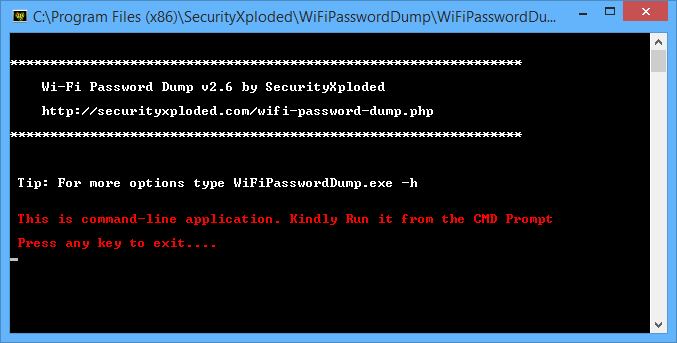 Wi-Fi Password Dump